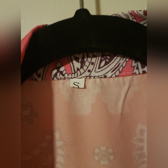 Callie Wrapped Bandana: Multicolor Paisley Button Up Sash Midi Dress - Picture 5 of 5